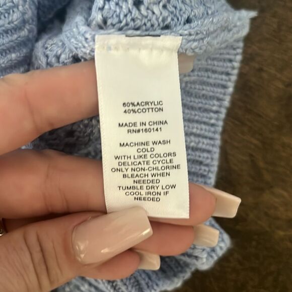 Nwt Frye BUTTON-UP POINTELLE  knitted crop TANK XL - Picture 9 of 9